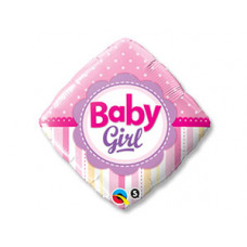 П 18" РОМБ BABY GIRL Горошек, 1202-1938